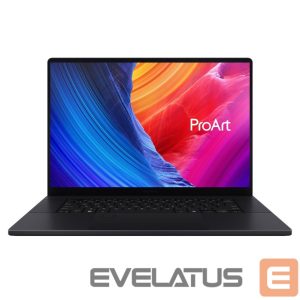 Портативный компьютер Asus  ProArt P16 H7606WP-SR231X | Nano Black | 16 " | OLED | Touchscreen | 3K | 2880 x 1800 pixels | 120 Hz | Glossy | AMD Ryzen AI 9 | HX 370 | 64 GB | LPDDR5X | Solid-state drive capacity 2000 GB | NVIDIA GeForce RTX 5070 | GDDR7 | 8 GB | Windows 11 Pro | 802.11be | Bluetooth version 5.4 | Keyboard language US international | Keyboard backlit | Warranty 24 month(s) | Battery warranty 12 month(s) 