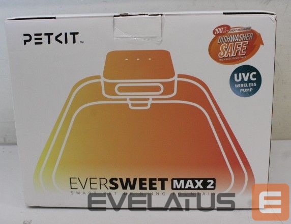 Для домашнего скота PETKIT SALE OUT. P4116 UVC Eversweet Max-100 UVC (CT-W3-100-UVC) | Drinking Fountain | Eversweet Max 2 UVC | Capacity 3 L | Material BPA Free | White | DEMO | 24 month(s)