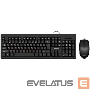 Компьютерная клавиатура Sven  Combo Keyboard+mouse KB-S320C black (104 keys, 1000DPI, 2+1 bt.) 