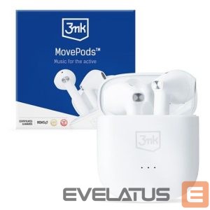 Беспроводные наушники 3MK  MovePods 6.5 hours Bluetooth 5.3 White