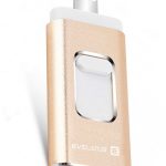 Флеш-накопитель Evelatus  USB Flash to Lightning 32GB 3in1  (USB, iPhone and Micro) Gold