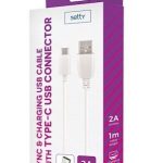 Кабель Setty Universal USB Type-C Cable 1m 2A White