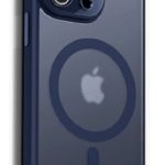 Чехол на заднюю панель Evelatus Apple iPhone 14 Pro Max Hybird Case Whith Magsafe and Camera Protection PC+TPU Blue