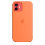 Чехол на заднюю панель Apple  Silicone Case with MagSafe for  iPhone 12 mini Kumquat