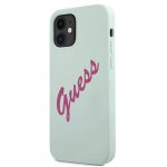 Чехол на заднюю панель Guess Apple iPhone 12 Mini 5.4'' Vintage Fuschia Script Cover Blue