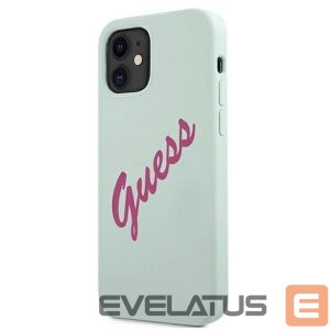 Чехол на заднюю панель Guess Apple iPhone 12 Mini 5.4'' Vintage Fuschia Script Cover Blue