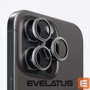 Защитное стекло Evelatus Apple iPhone 15 Pro / 15 Pro Max Camera Lens Protector Armor Black Titanium 