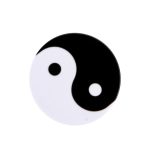 Универсальный держатель (Popsocket) iLike  Universal Pop Holder Yin Yang Black White