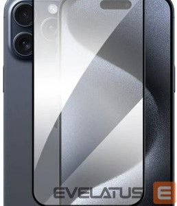 Защитное стекло Evelatus Apple iPhone 15 Pro Max 2.5D Full Cover Glass Anti-Static Light Black