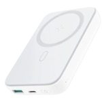 Внешний аккумулятор Joyroom  JR-W020 20W Mini magnetic wireless power bank 10000mAh White with USB to Type-C 0.25m Cable White