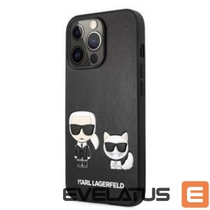 Чехол на заднюю панель Karl Lagerfeld Apple iPhone 13 Pro Choupette PU Leather Case Black