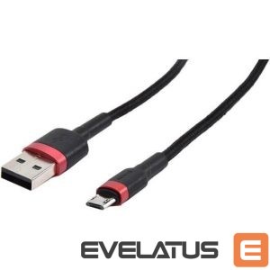 Кабель Baseus  CABLE MICROUSB TO USB 1M/RED/BLACK CAMKLF-B91 