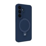 Чехол на заднюю панель Evelatus Samsung Galaxy S25 Plus Premium Magnetic with Stand Soft Touch Silicone Case Midnight Blue