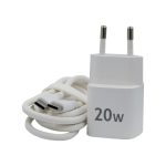 Адаптер Evelatus  FusionChage Wall Charger Bundle 20W Power Adapter - 60W USB-C to USB-C Silicone Cable White