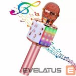 Микрофон iWear  M85 Karaoke Kids & Adult Fun Effect Microphone with Speakers & Recodr Micro SD USB Bluetooth 