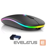 Компьютерная мышь GameBox  MR12 Wireless Mouse with RGB Lighting Silent Click USB Rechargeable Ergonomic Design Black