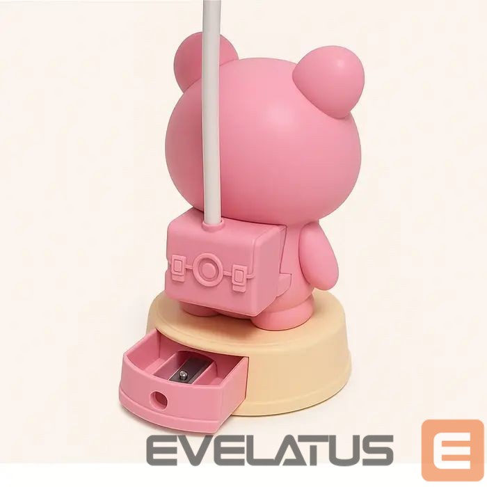 Настольная лампа Kiddyz NL2 Space Froggy Kids Night Light Desk Lamp (20x10cm) with USB Power & pencil sharpener Pink