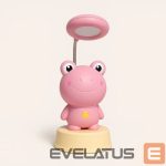 Настольная лампа Kiddyz  NL2 Space Froggy Kids Night Light Desk Lamp (20x10cm) with USB Power & pencil sharpener Pink