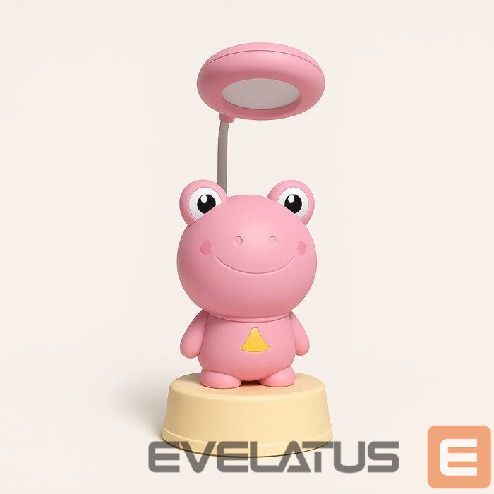 Настольная лампа Kiddyz NL2 Space Froggy Kids Night Light Desk Lamp (20x10cm) with USB Power & pencil sharpener Pink