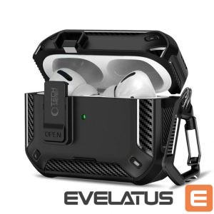 Чехол для наушников Tech-Protect Apple AIRPODS PRO 3 CARBONOX MAGSAFE Black