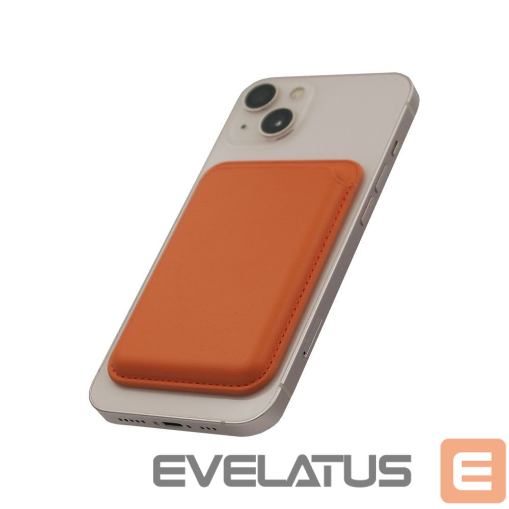 Чехол универсальный карман Evelatus Universal PU Leather Wallet with MagSafe Orange