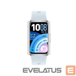 Фитнес браслет Huawei  Band 11 Pro Silver Aluminum Alloy Case with Blue Fluoroelastomer Strap (Candy-B49F) 