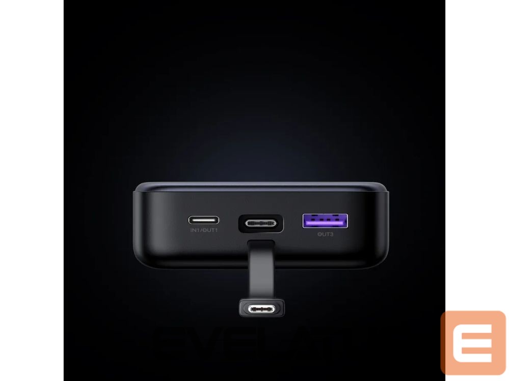 Внешний аккумулятор Ugreen Power Bank 20,000mAh 20W 45762 Built-in Cable Grey