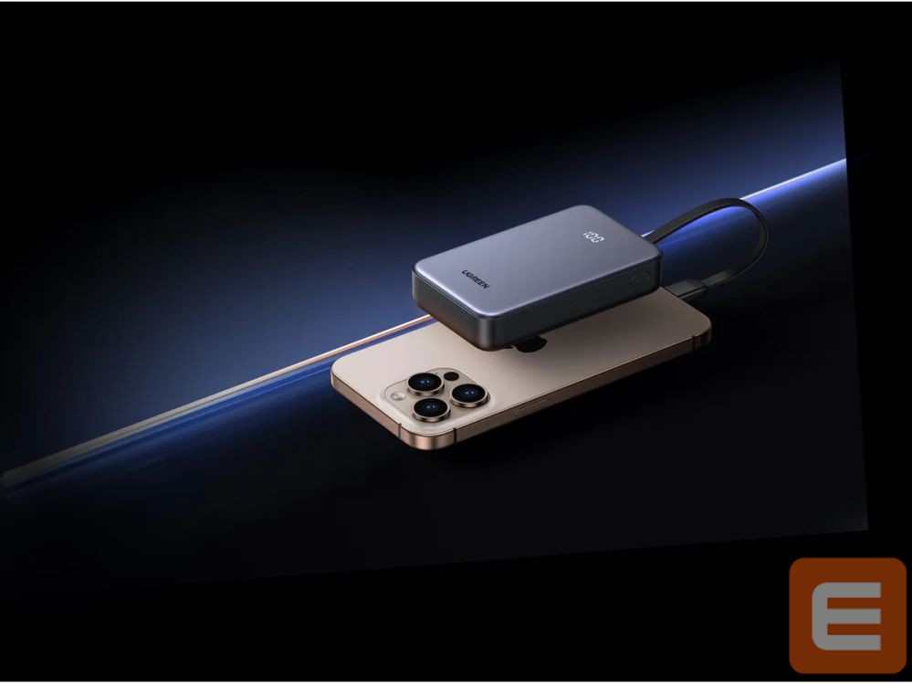 Внешний аккумулятор Ugreen Power Bank 20,000mAh 20W 45762 Built-in Cable Grey