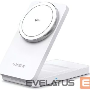 Беспроводное зарядное устройство Ugreen  Wireless Charger 2in1,20W,Qi2 45057 iPhone, AirPods White