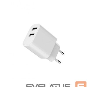 Адаптер Gembird  CHARGER USB UNIVERSAL WHITE/2P TA-UC-2A12-01 