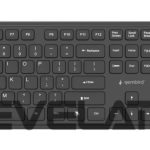 Компьютерная клавиатура Gembird  KEYBOARD +MOUSE WRL ENG/BK KBS-WPS-01 