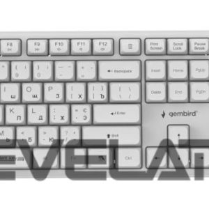 Компьютерная клавиатура Gembird  KEYBOARD +MOUSE WRL CYRILLIC/WHT KBS-WMS-01-W-CYRL 