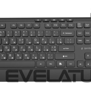Компьютерная клавиатура Gembird  KEYBOARD MULTIMEDIA USB CYRILL/BLACK KB-MCH-05-CYRL 