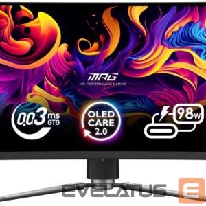 Монитор MSI  Monitor||49 "|5120 x 1440 pixels|Dual QHD|Native aspect ratio 32:9|QD-OLED|Curved|MPG491CQPXQD-OLED 