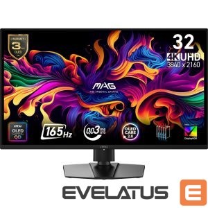 Монитор MSI  Monitor||31.5 "|3840 x 2160 pixels|4K Ultra HD|Native aspect ratio 16:9|QD-OLED|Flat|MAG322UPQD-OLEDE16 