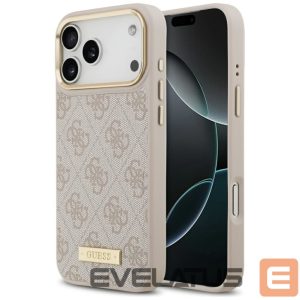 Другие товары Guess  Guess 4G Logo Plate MagSafe Case for iPhone 17 Pro Max - Pink 