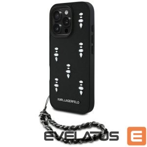 Другие товары Karl Lagerfeld  Karl Lagerfeld Saffiano Crystals w/Chain iPhone 16 Pro Max Case - Black 