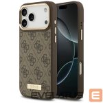 Другие товары Guess  Guess 4G Logo Plate MagSafe Case for iPhone 17 Pro Max - Brown 