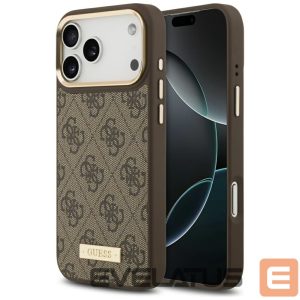 Другие товары Guess  Guess 4G Logo Plate MagSafe Case for iPhone 17 Pro Max - Brown 