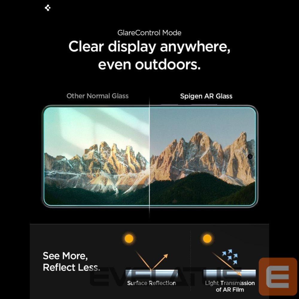 Другие товары Spigen Spigen Glas.tR EZ Fit Pro AC Anti Reflection Tempered Glass 2-Pack for Samsung Galaxy S26