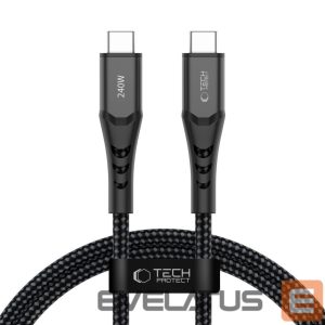 Другие товары Tech-Protect  Tech-Protect Ultraboost UB11T USB-C / USB-C PD 240W / QC3.0 Cable 100 cm - Black 