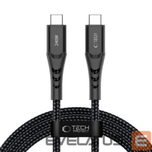 Другие товары Tech-Protect  Tech-Protect Ultraboost UB11T USB-C / USB-C PD 240W / QC3.0 Cable 200 cm - Black 