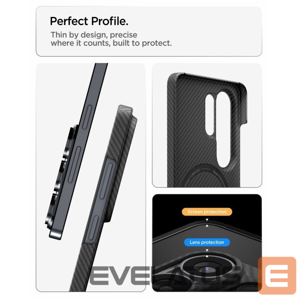 Другие товары Spigen Spigen AirSkin Aramid Mag MagSafe Case for Samsung Galaxy S26 Ultra - Black