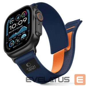 Другие товары Tech-Protect  Tech-Protect Nylon Elite Strap for Apple Watch 44 / 45 / 46 / 49 mm - Navy Blue 