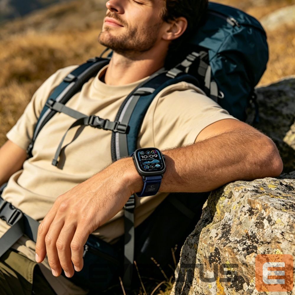 Другие товары Tech-Protect Tech-Protect Nylon Elite Strap for Apple Watch 44 / 45 / 46 / 49 mm - Navy Blue