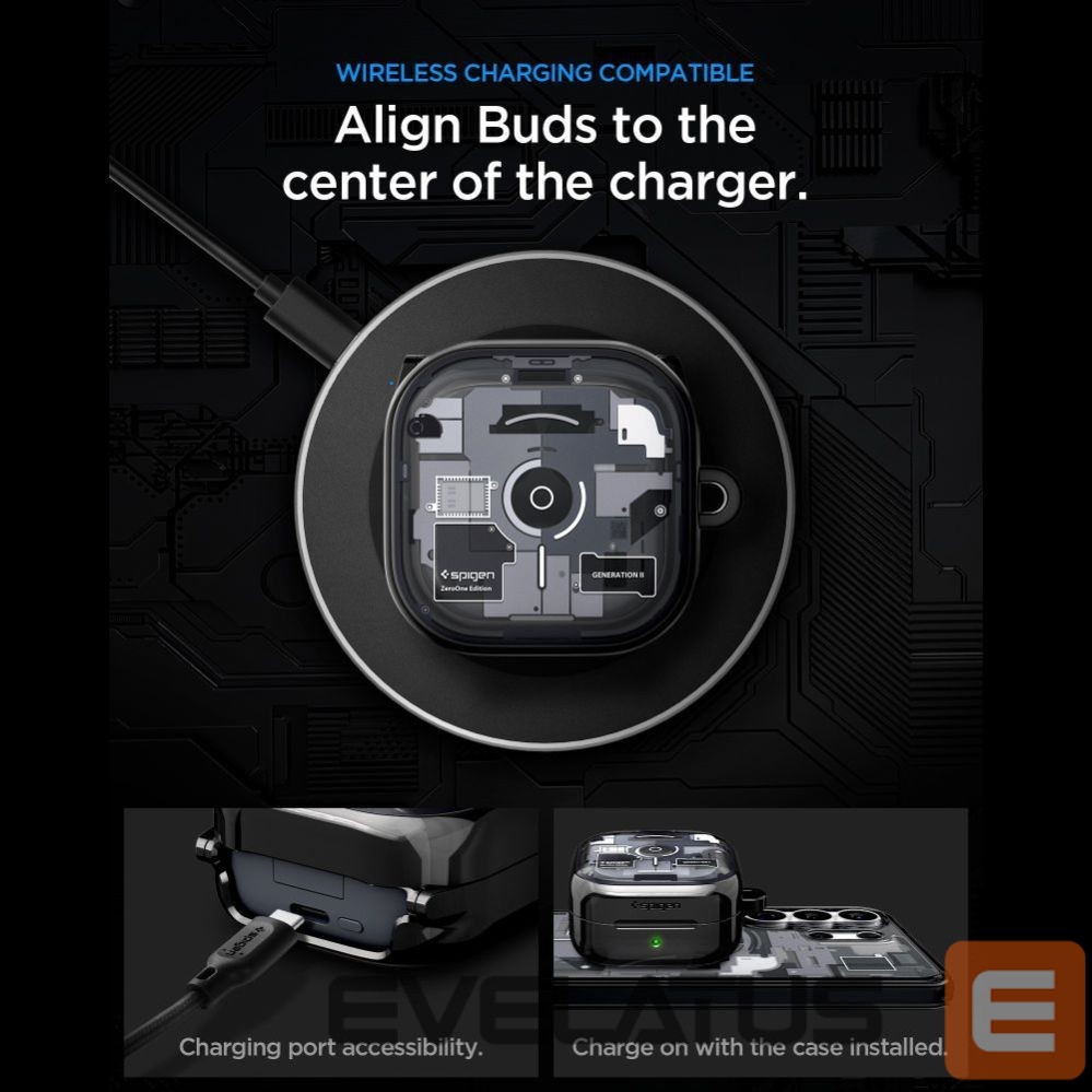 Другие товары Spigen Spigen Ultra Hybrid Zero One Case for Samsung Galaxy Buds 4 / 4 Pro - Black
