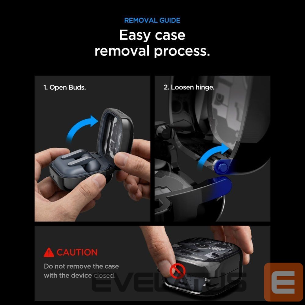 Другие товары Spigen Spigen Ultra Hybrid Zero One Case for Samsung Galaxy Buds 4 / 4 Pro - Black