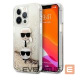 Другие товары Karl Lagerfeld  Karl Lagerfeld Liquid Glitter Karl&Choupette Head Case for iPhone 13 Pro Max 6.7" - Gold 