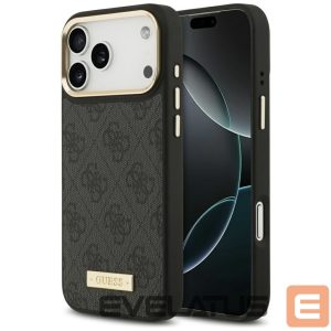 Другие товары Guess  Guess 4G Logo Plate MagSafe Case for iPhone 17 Pro Max - Black 
