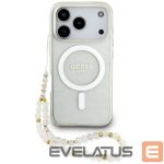 Другие товары Guess  Guess IML Glitter Pearl Strap MagSafe Case for iPhone 17 Pro - Transparent 